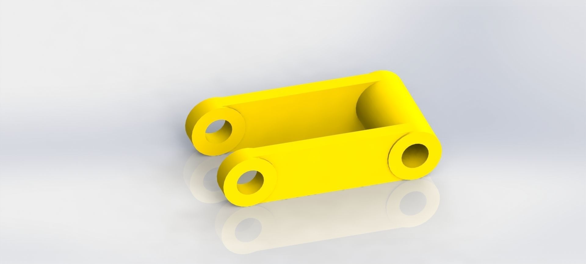 stabilizer plastic bracket 3D model_2