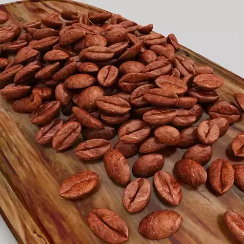  Chocolate beans 3d model 