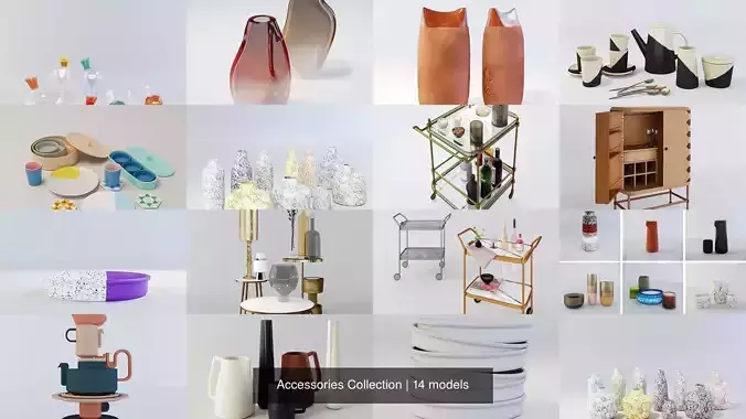 Accessories Collection two glass vases 