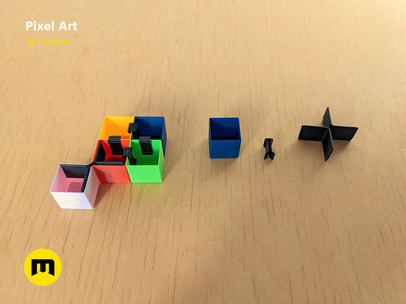 Pixel Art Building Blocks Free 3D print model_2