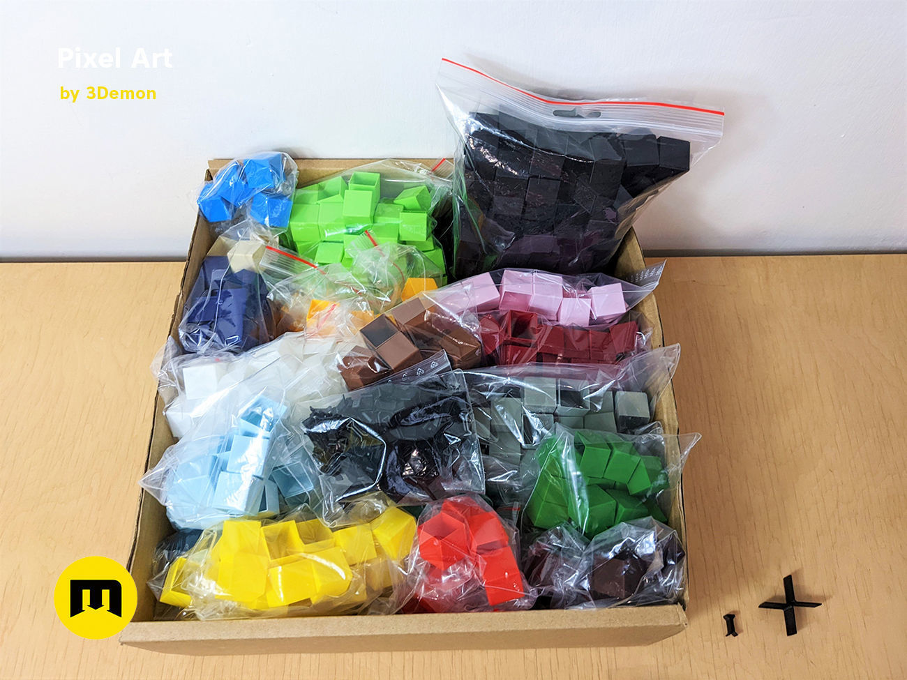 Pixel Art Building Blocks Free 3D print model_3