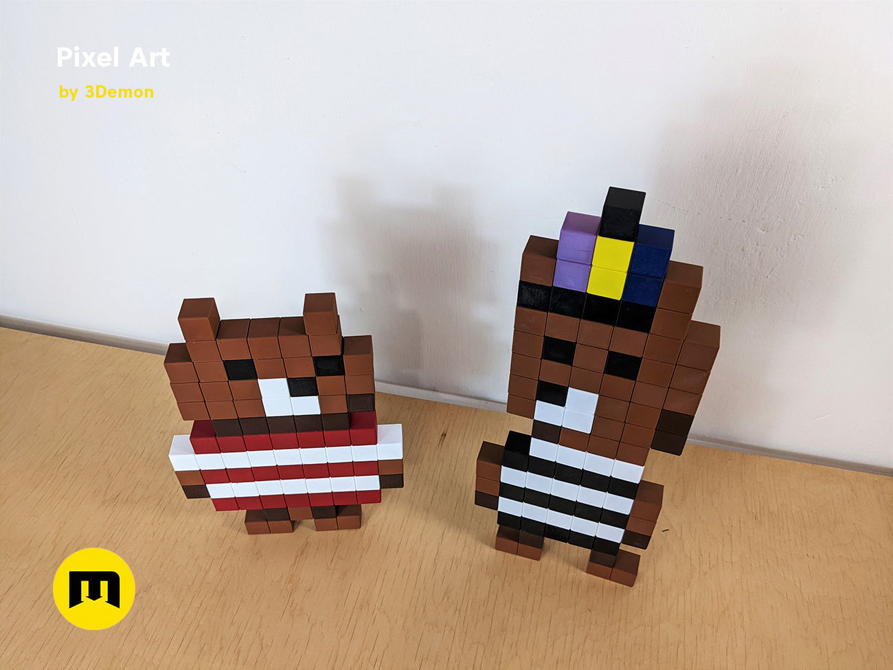 Pixel Art Building Blocks Free 3D print model_20