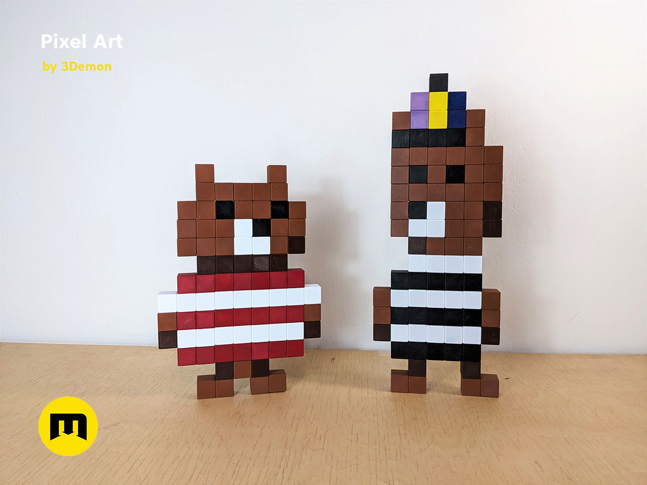 Pixel Art Building Blocks Free 3D print model_18