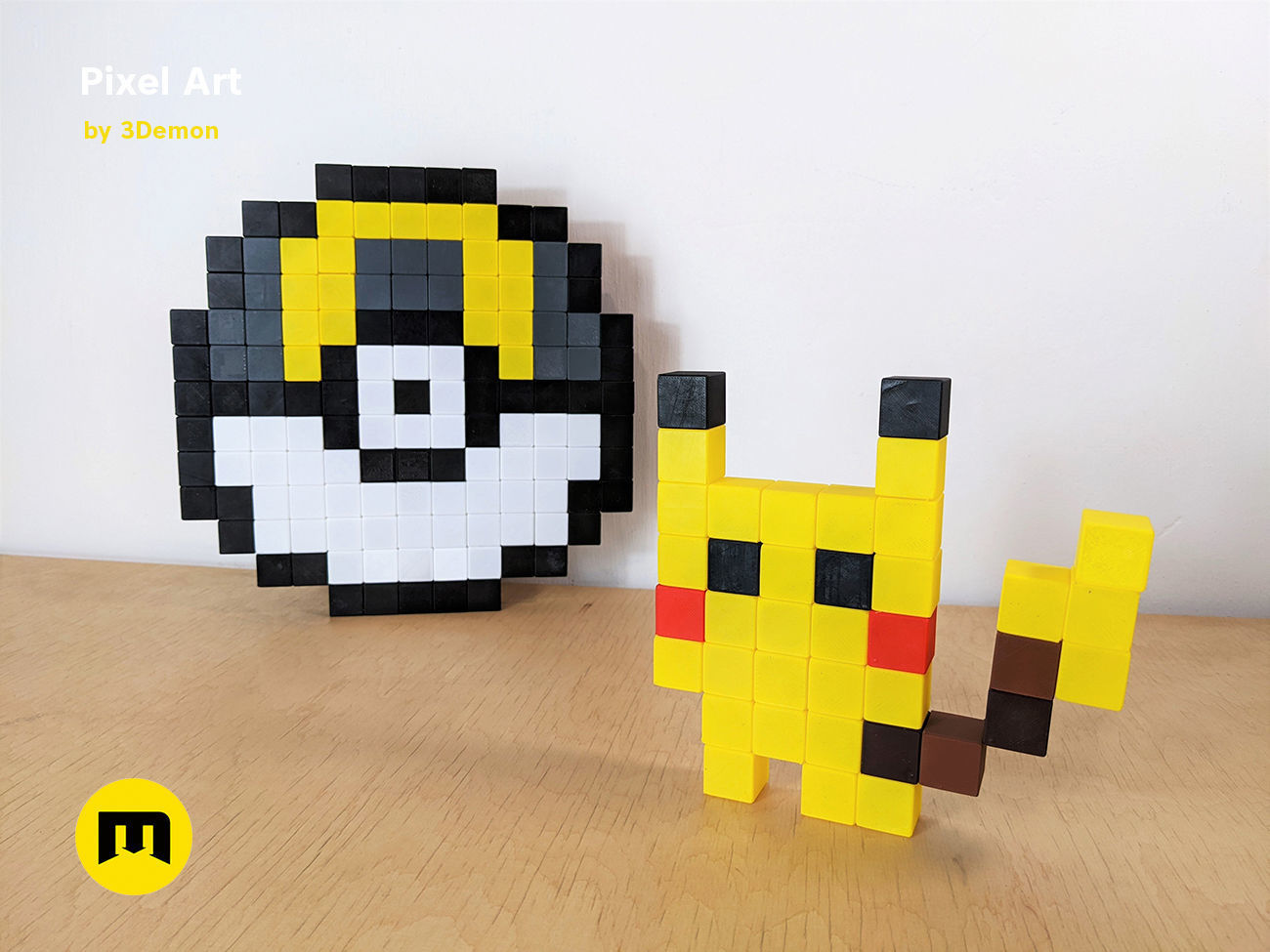 Pixel Art Building Blocks Free 3D print model_16