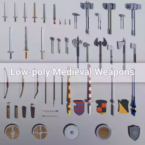 Low-poly Medieval Weapons