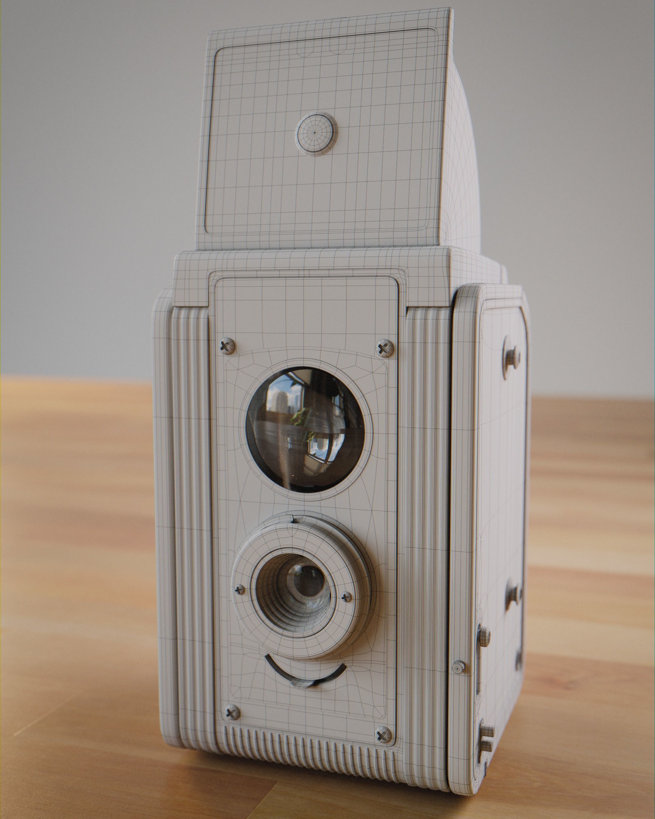 Kodak Duaflex II 1950s Vintage Camera 3D model rigged | CGTrader
