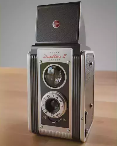 Kodak Duaflex II 1950s Vintage Camera 3D model