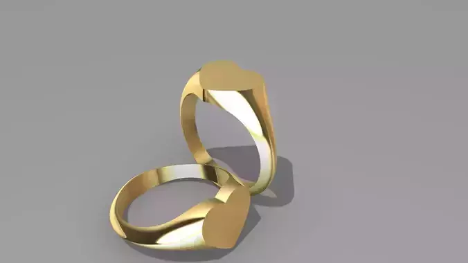 Signet Ring heart