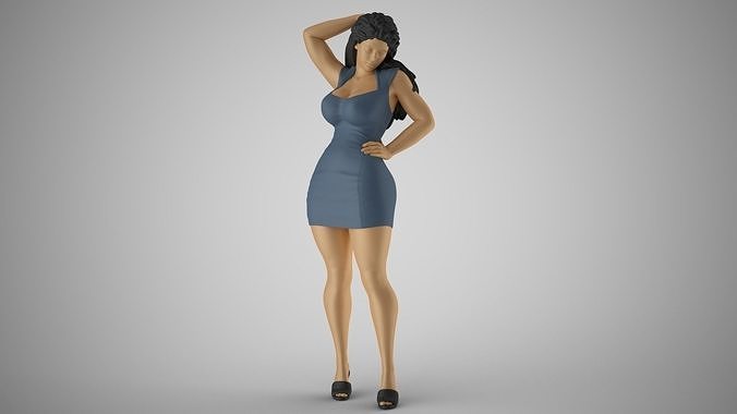 Woozy Girl 3D print model