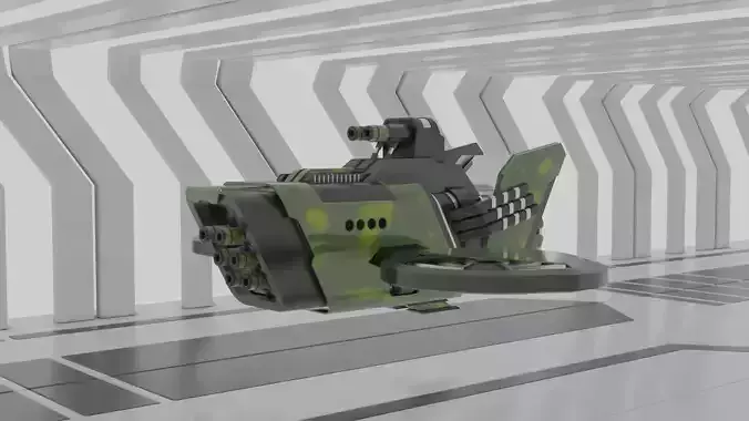 Army Fighter Plane Free low-poly 3D model