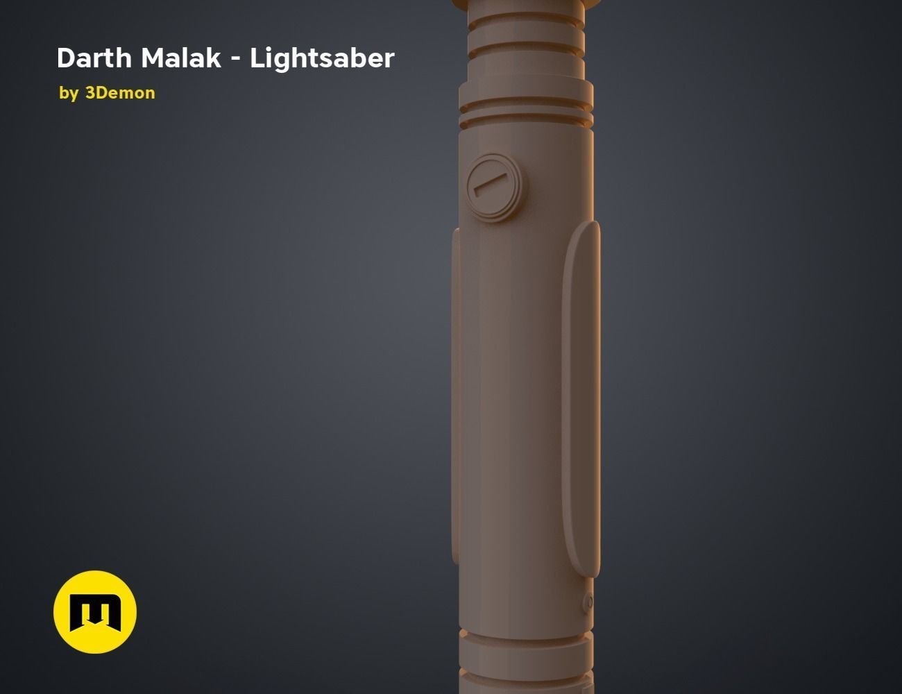 Darth Malak - Armor and Lightsaber Set 3D print model_19