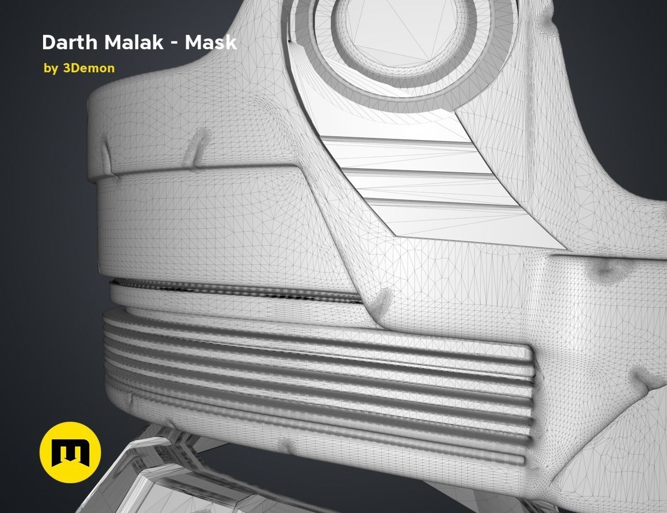 Darth Malak - Armor and Lightsaber Set 3D print model_15