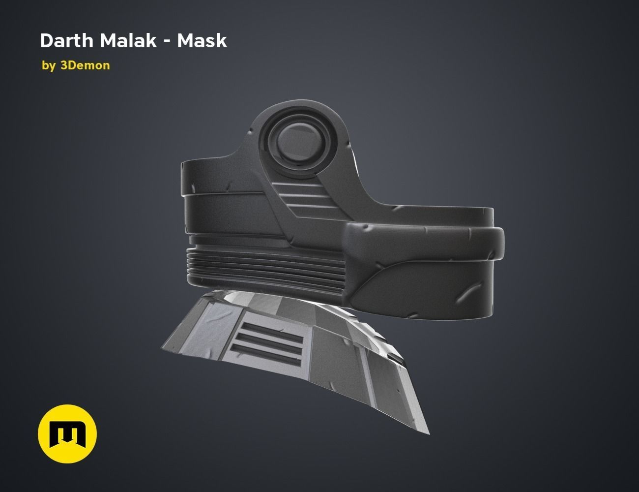 Darth Malak - Armor and Lightsaber Set 3D print model_12