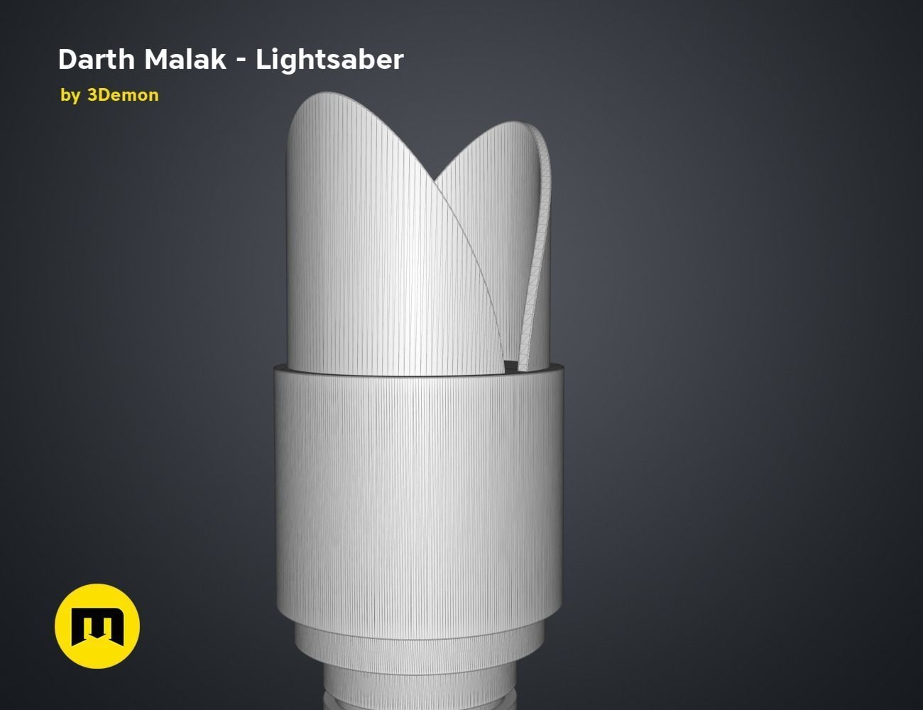 Darth Malak - Armor and Lightsaber Set 3D print model_22