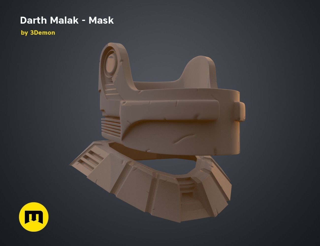 Darth Malak - Armor and Lightsaber Set 3D print model_14