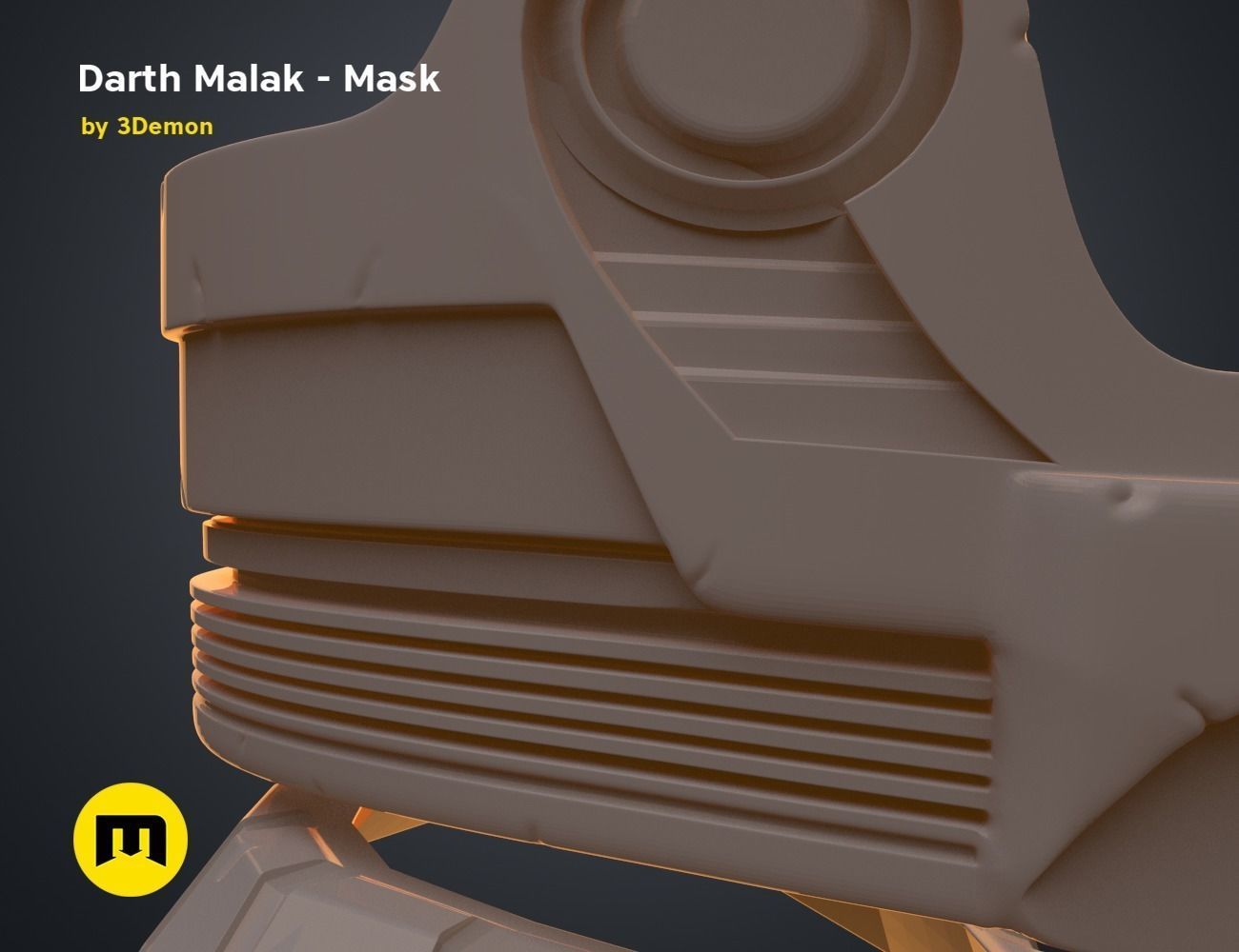 Darth Malak - Armor and Lightsaber Set 3D print model_16