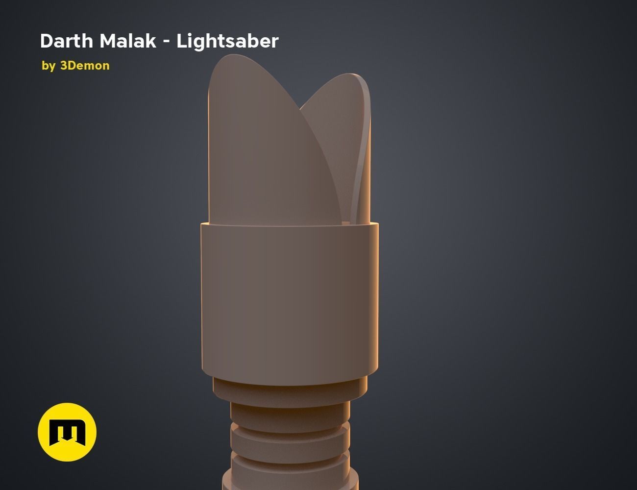 Darth Malak - Armor and Lightsaber Set 3D print model_21