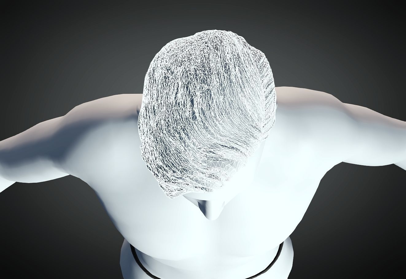 3D Hair style for Man 22 3D model 3D print model_4