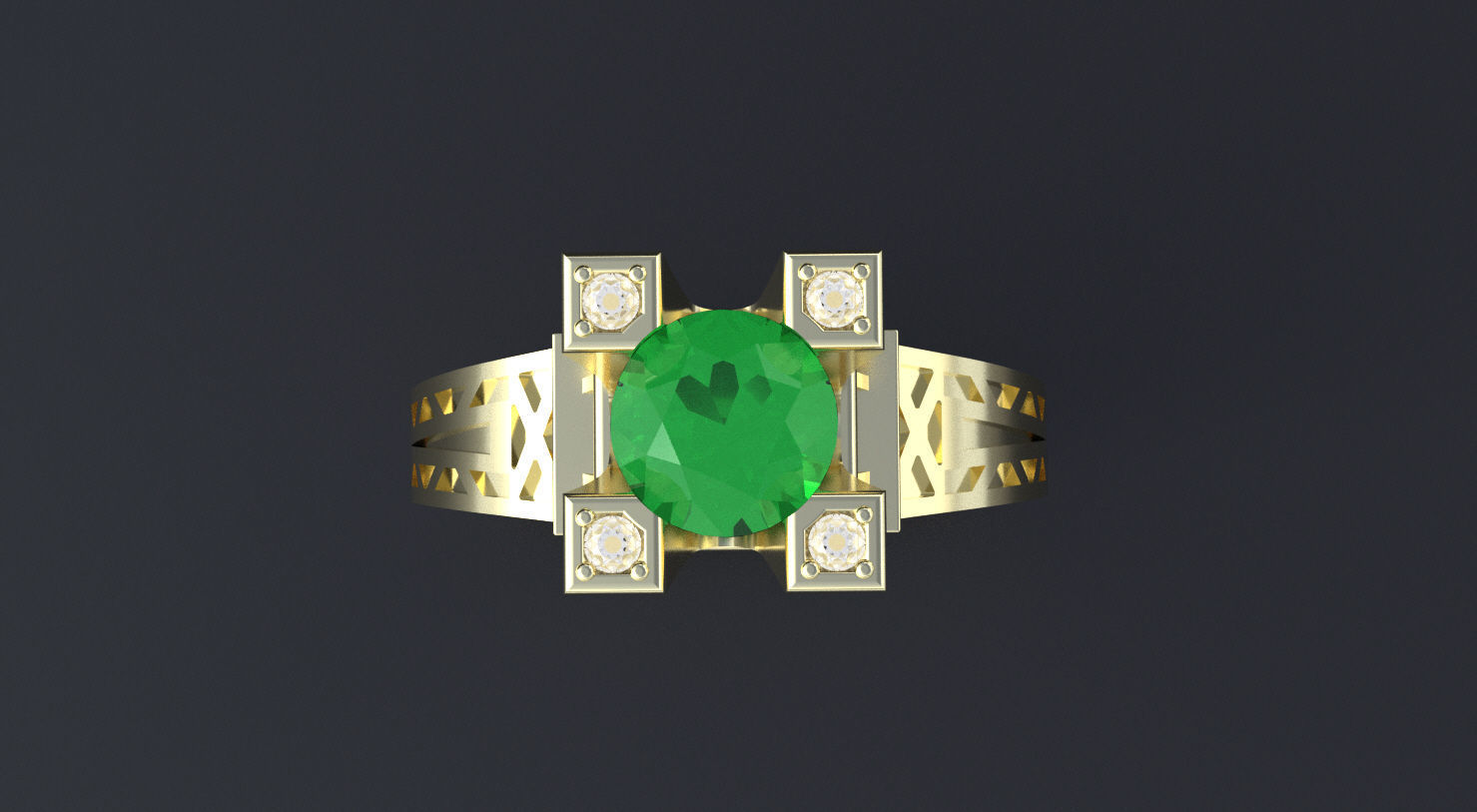 Ring Tour Eiffel 3D print model 3D print model_5