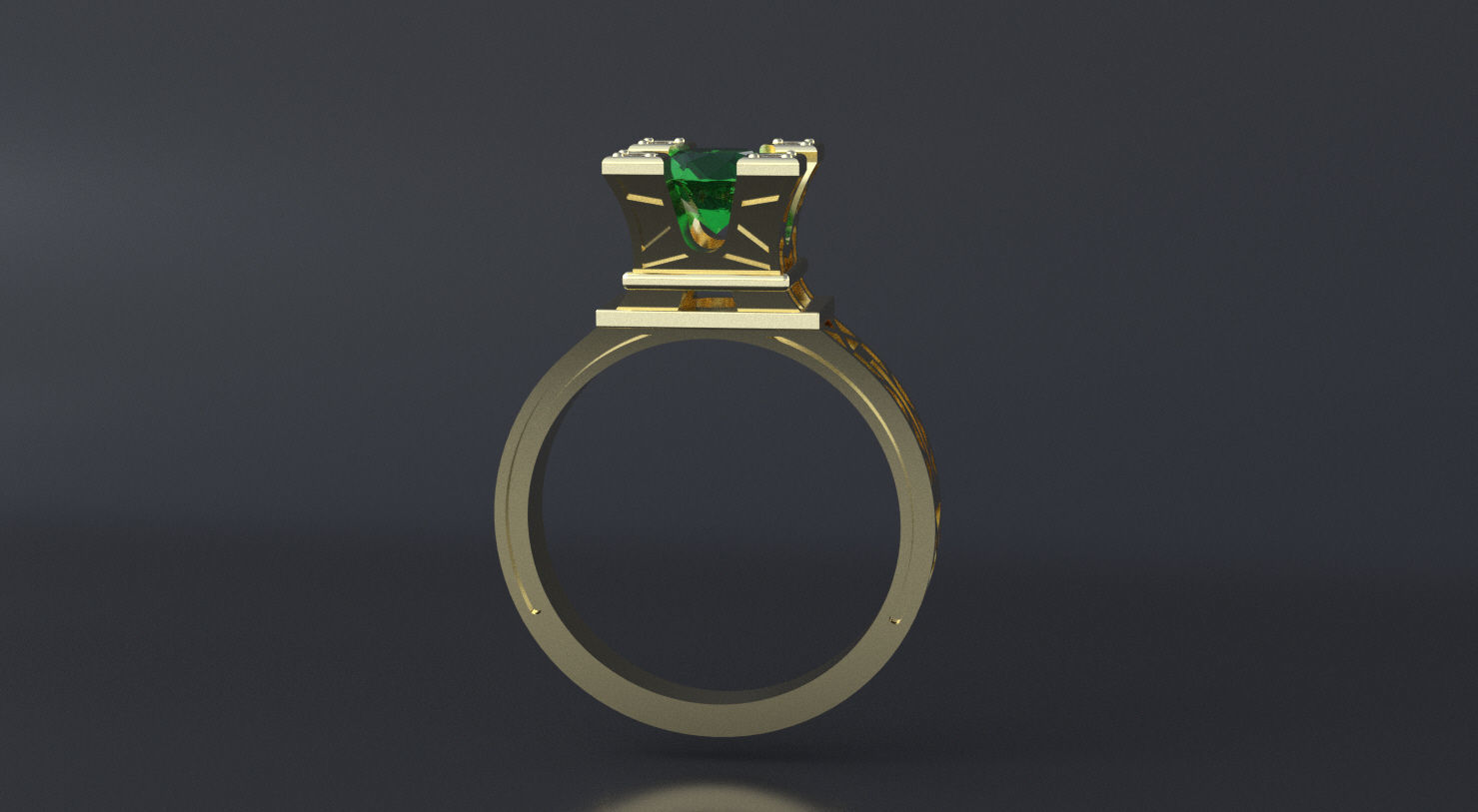 Ring Tour Eiffel 3D print model 3D print model_7