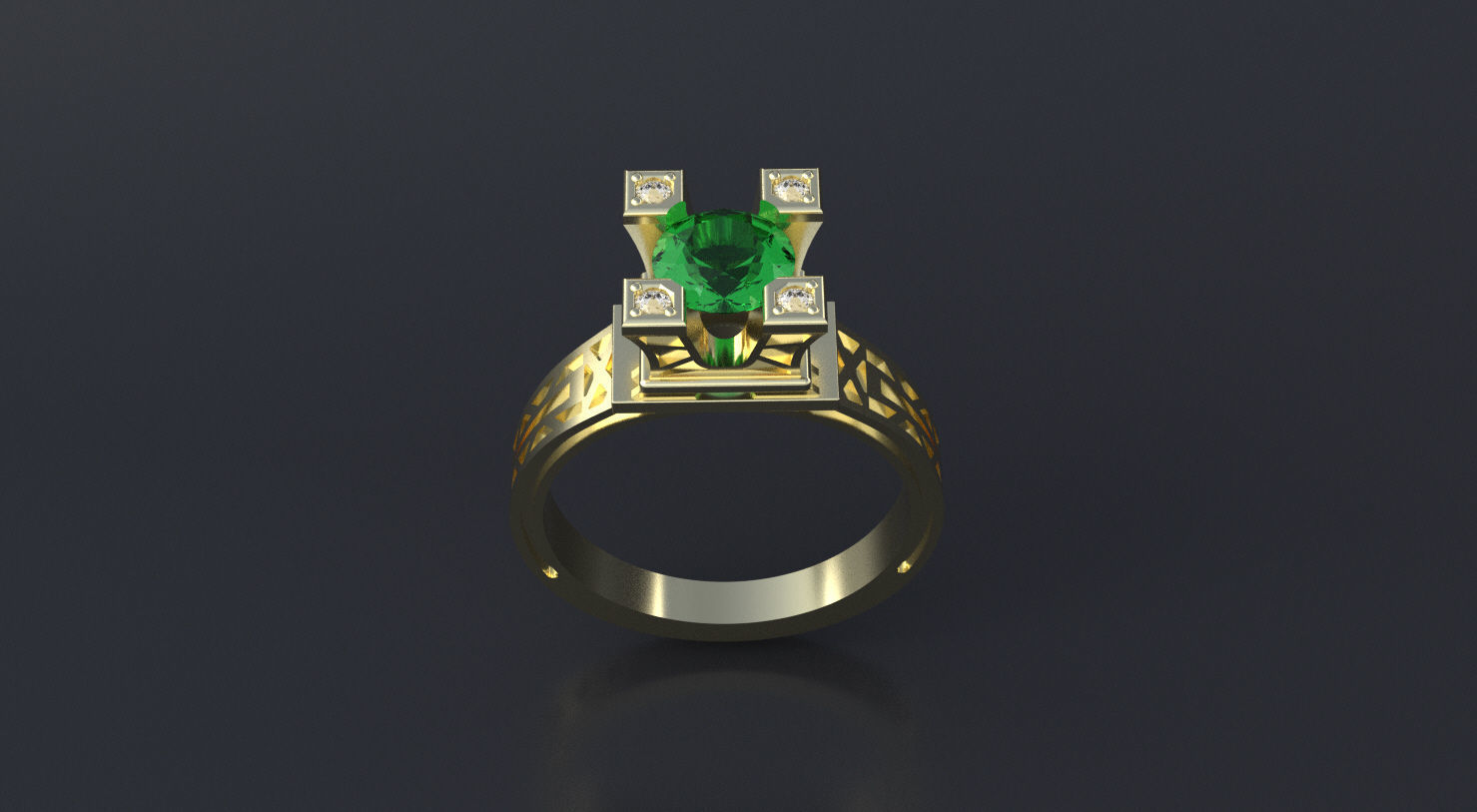 Ring Tour Eiffel 3D print model 3D print model_6