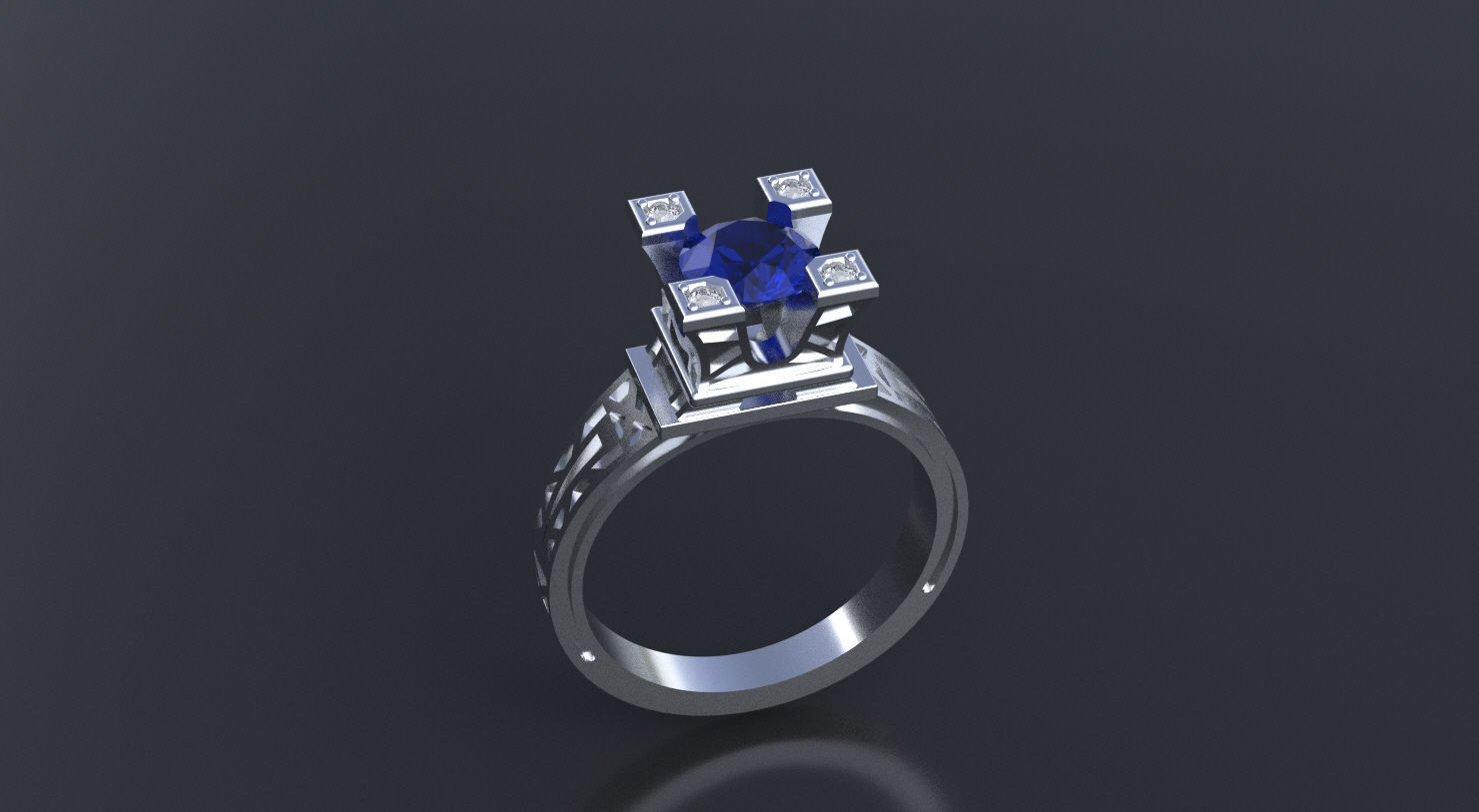 Ring Tour Eiffel 3D print model 3D print model_12