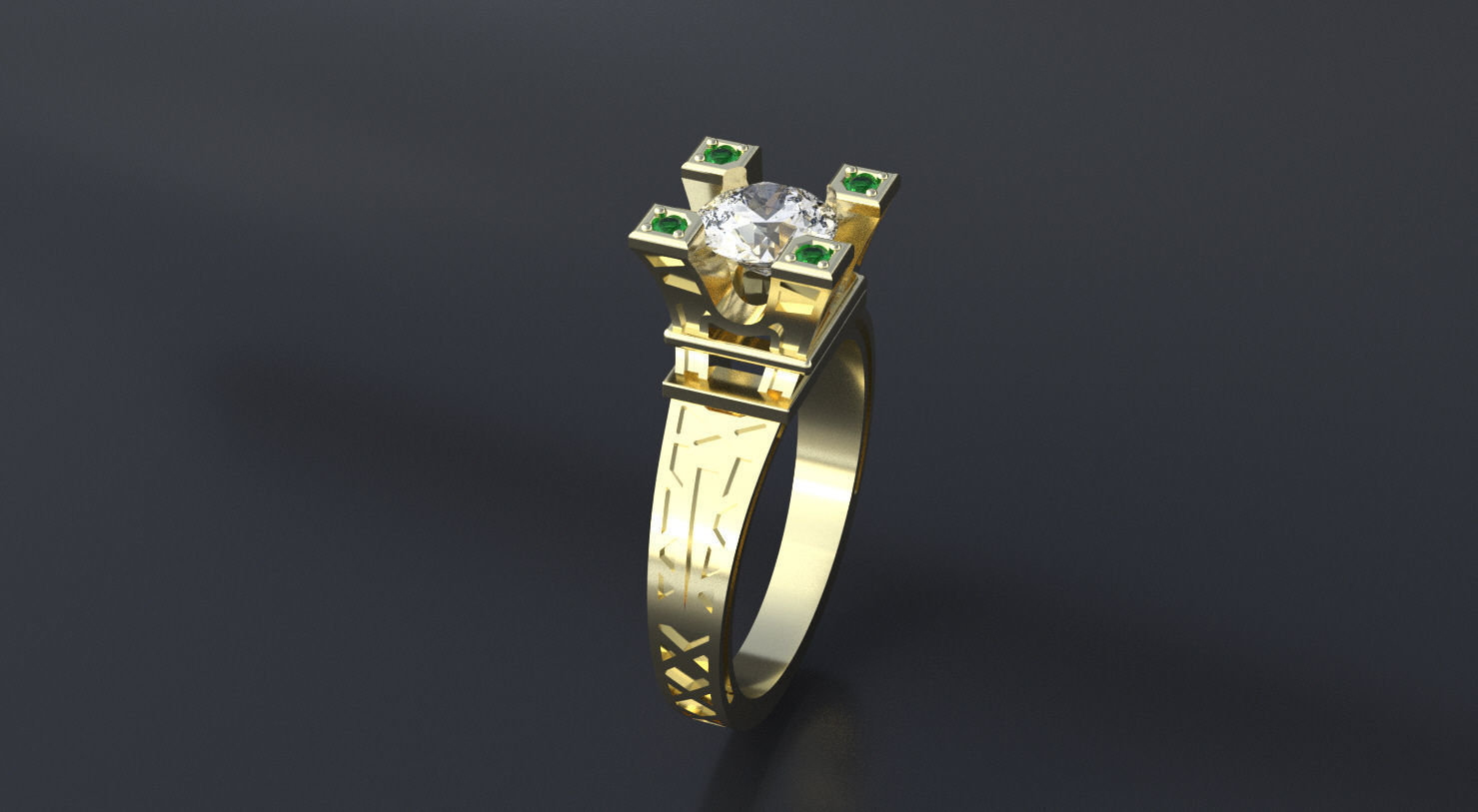 Ring Tour Eiffel 3D print model 3D print model_1