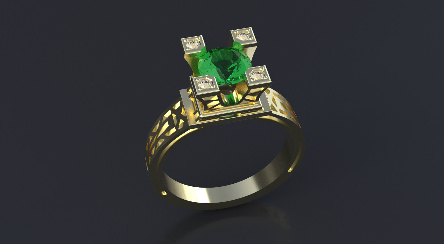 Ring Tour Eiffel 3D print model 3D print model_4