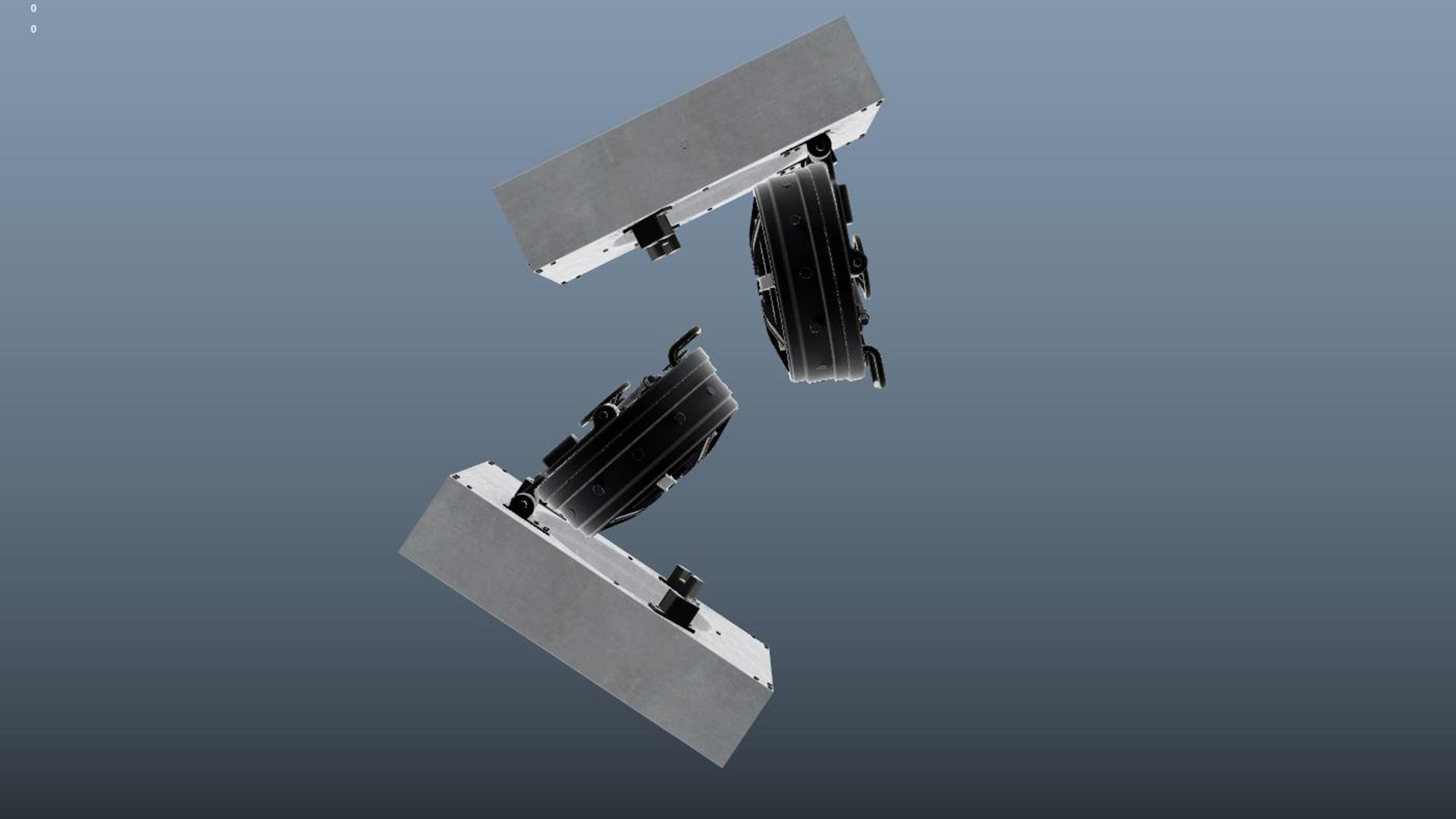 Round Bank Vault Door 3D model_4