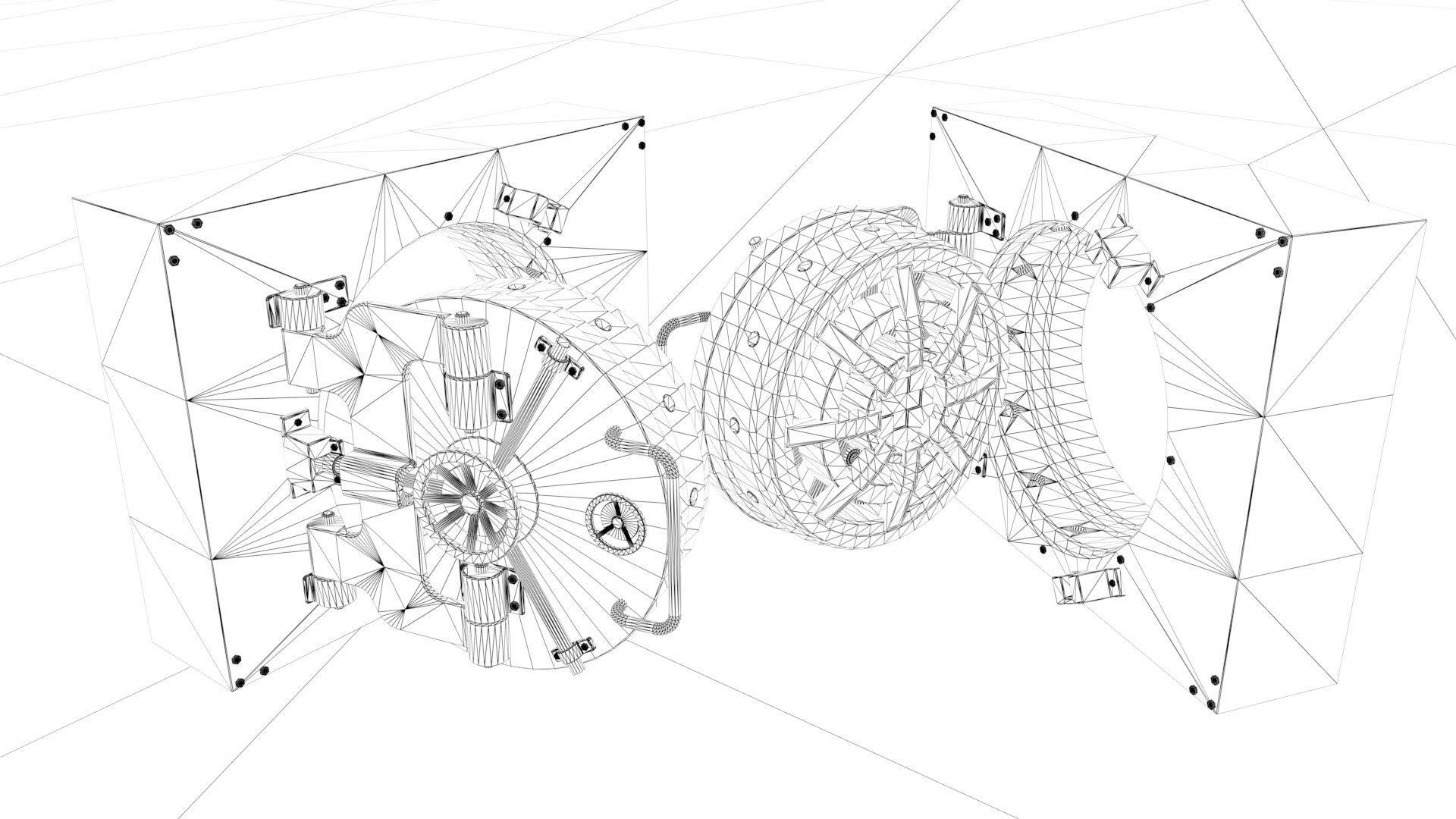 Round Bank Vault Door 3D model_6