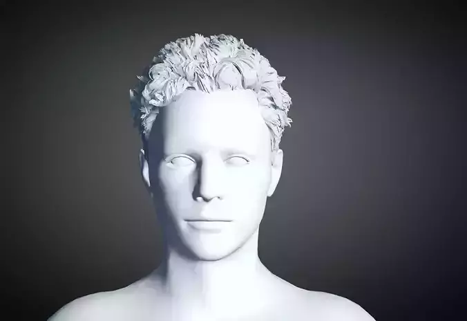 3D Hair style for Man 30 3D model