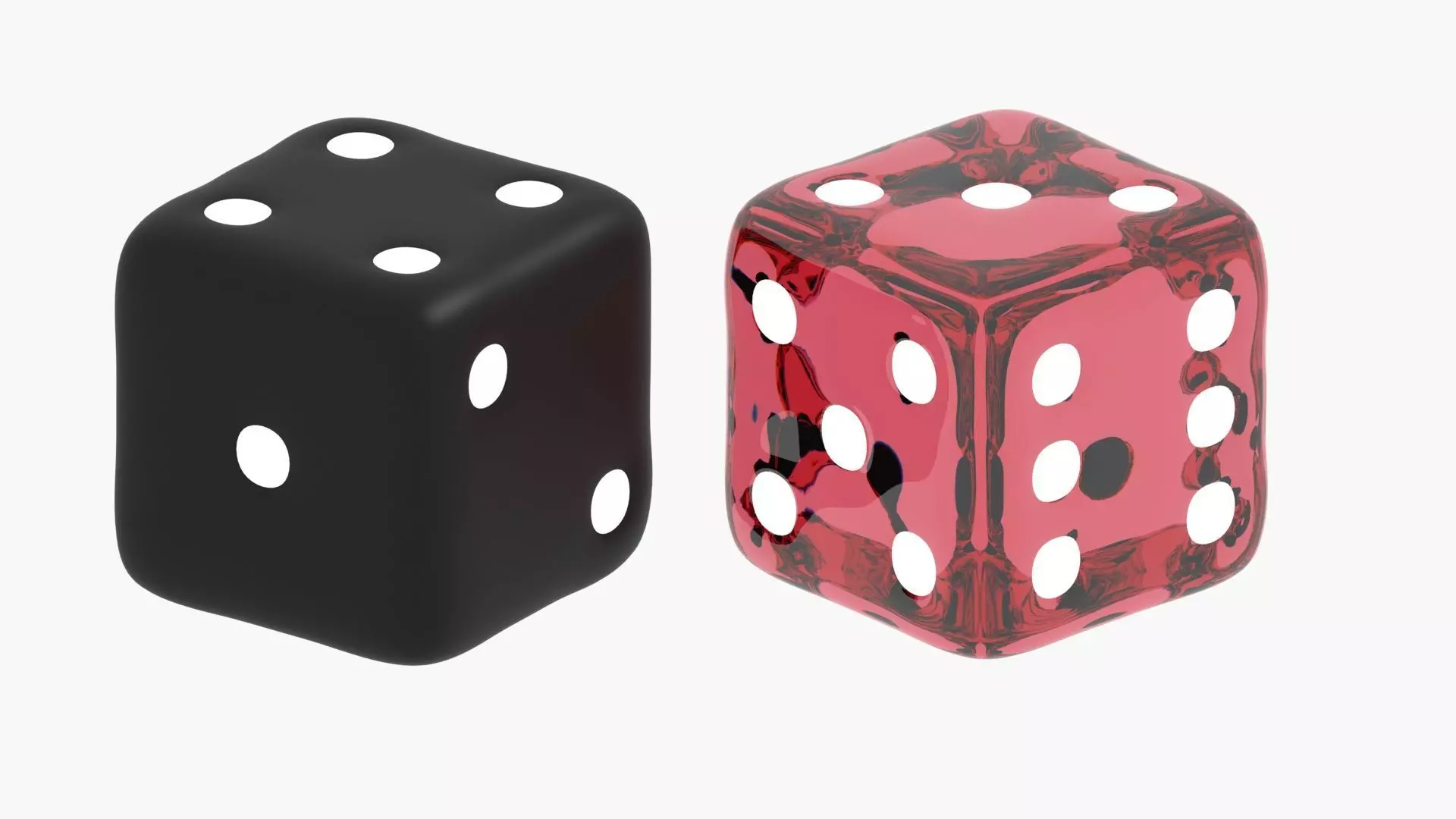 Dice 3d model Low-poly 3D model