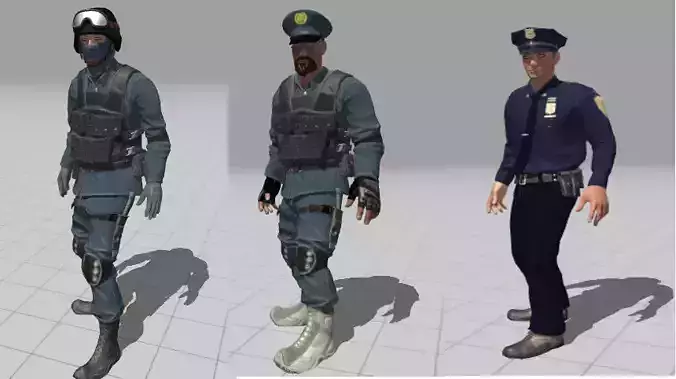 police and special forces 3D Model Collection