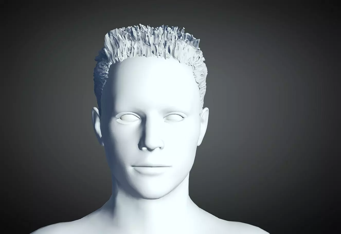 3D Hair style for Man 31 3D model 3D print model