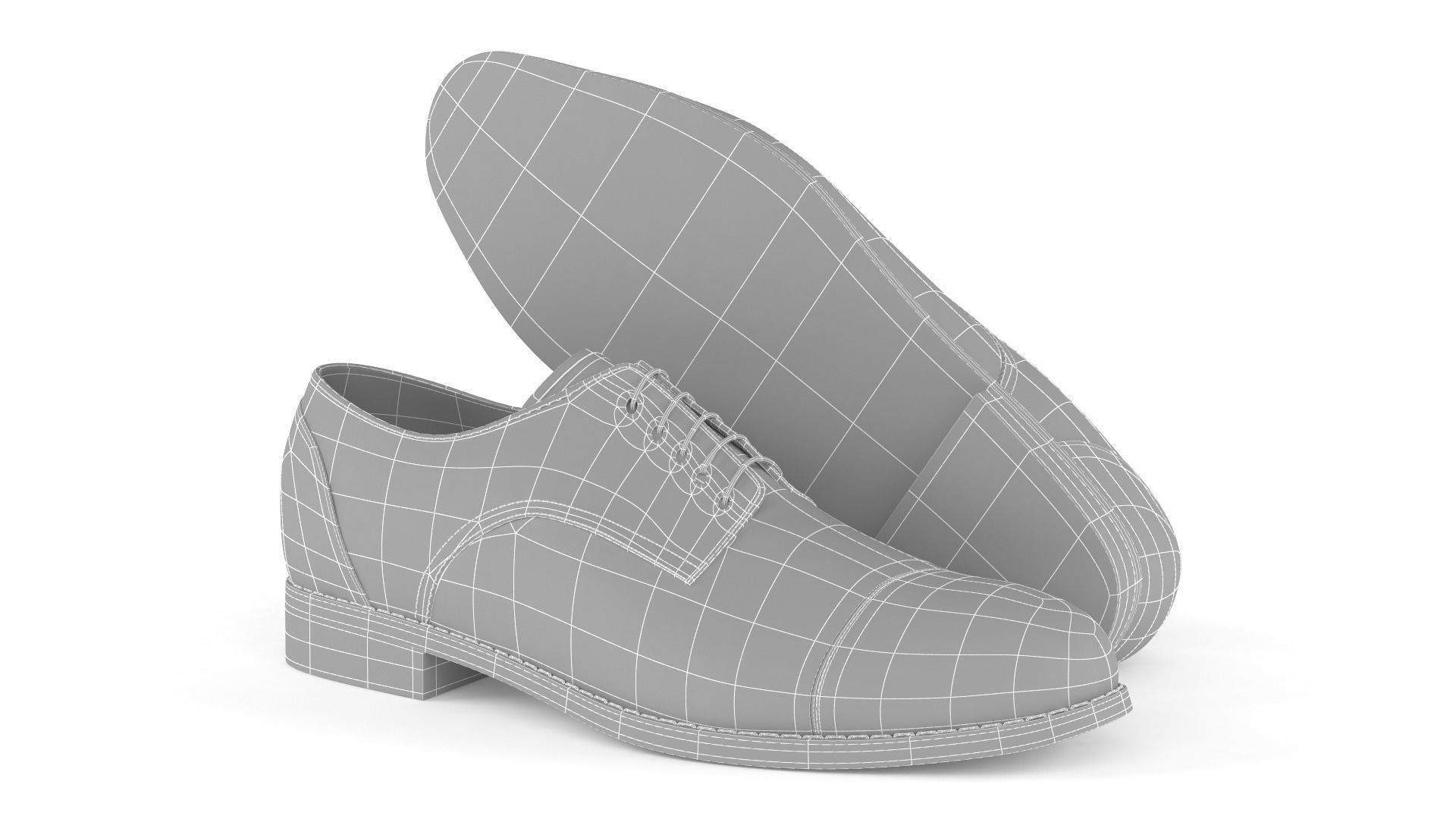 Men Shoes 3D model_11