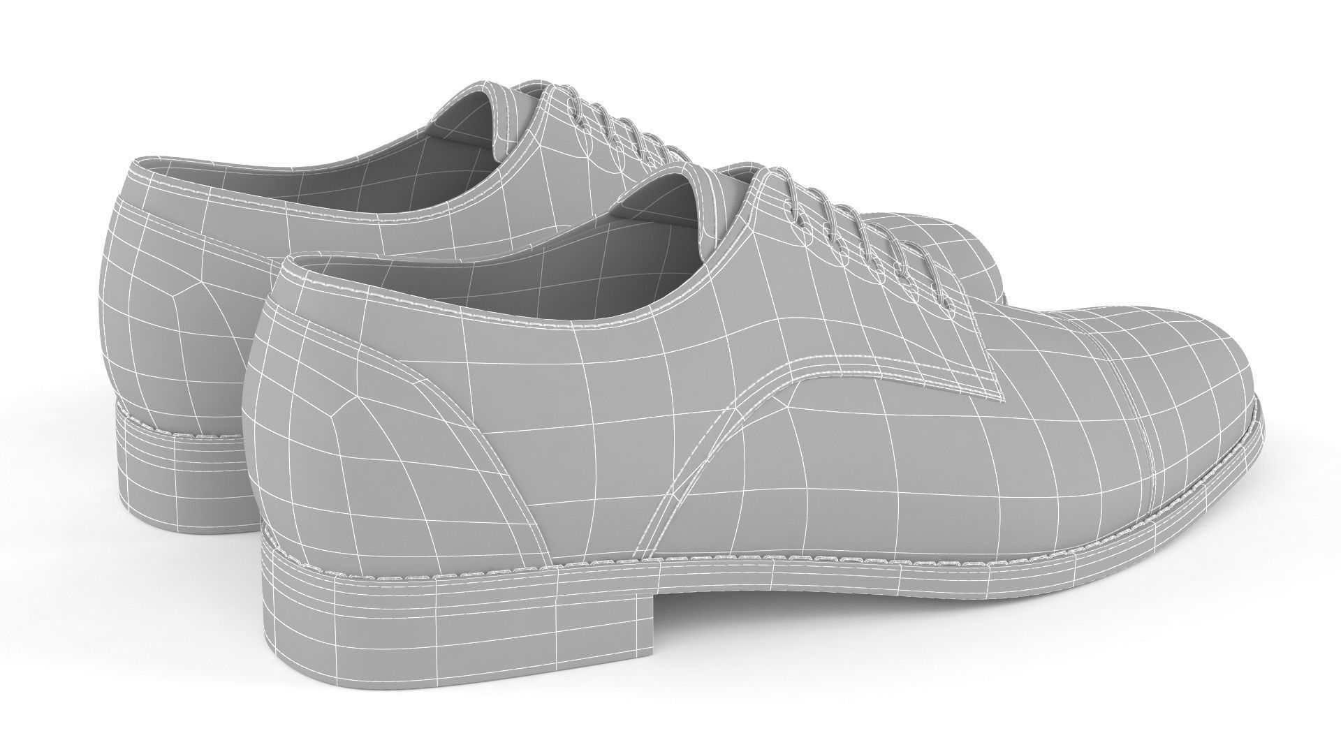 Men Shoes 3D model_9
