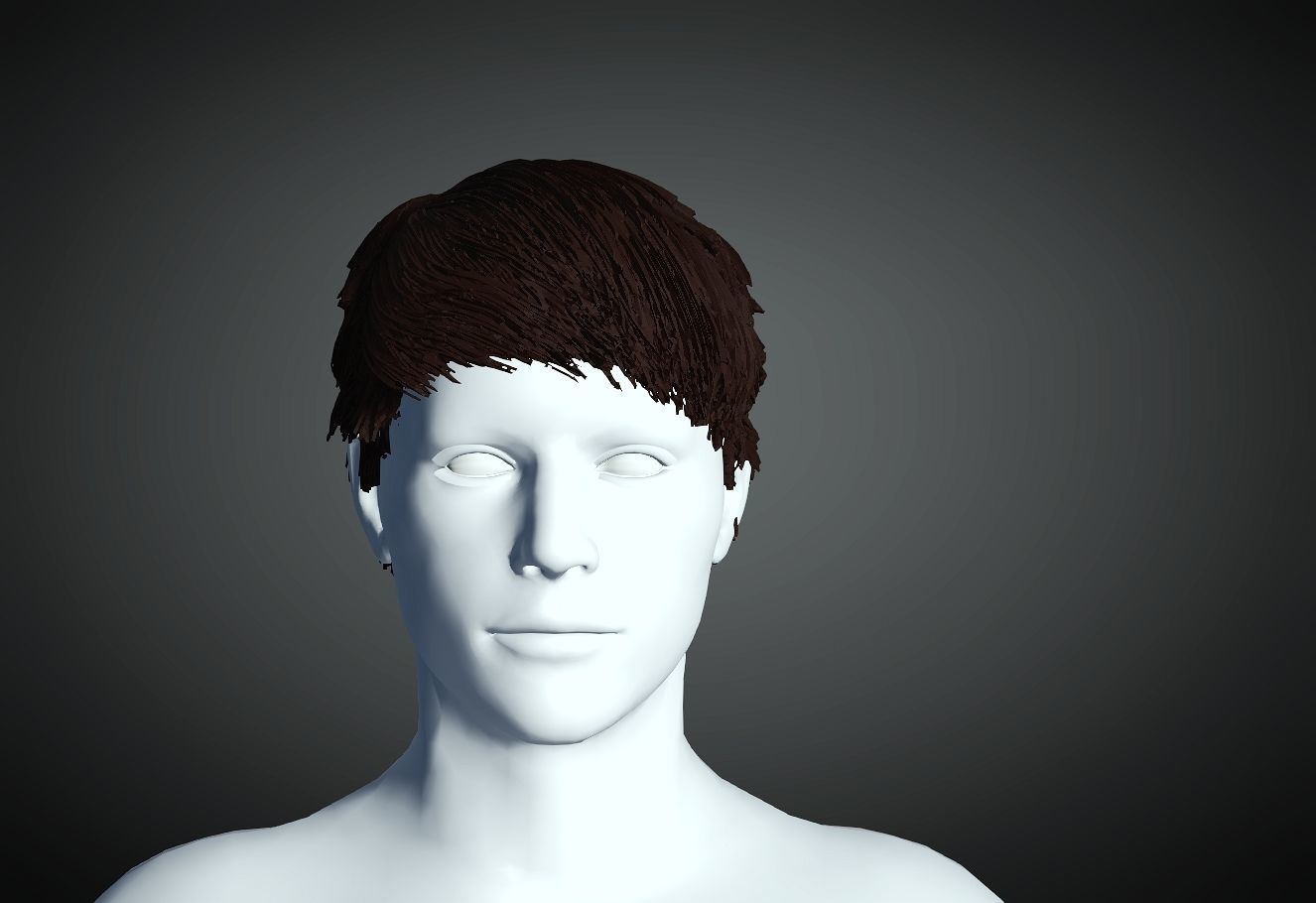 3D Hair style for Man 33 3D model 3D print model_2
