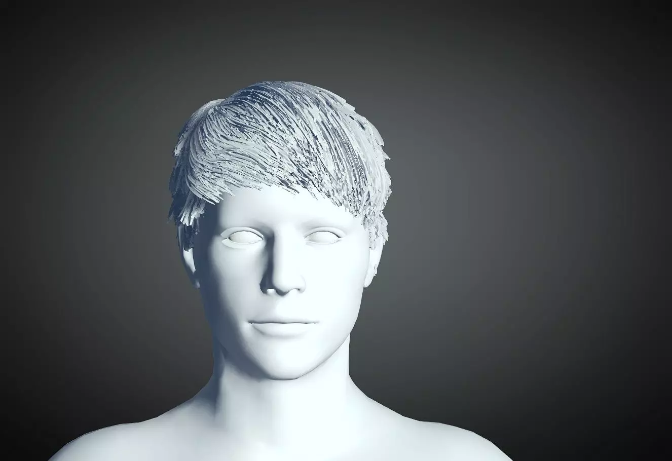 3D Hair style for Man 33 3D model 3D print model_0