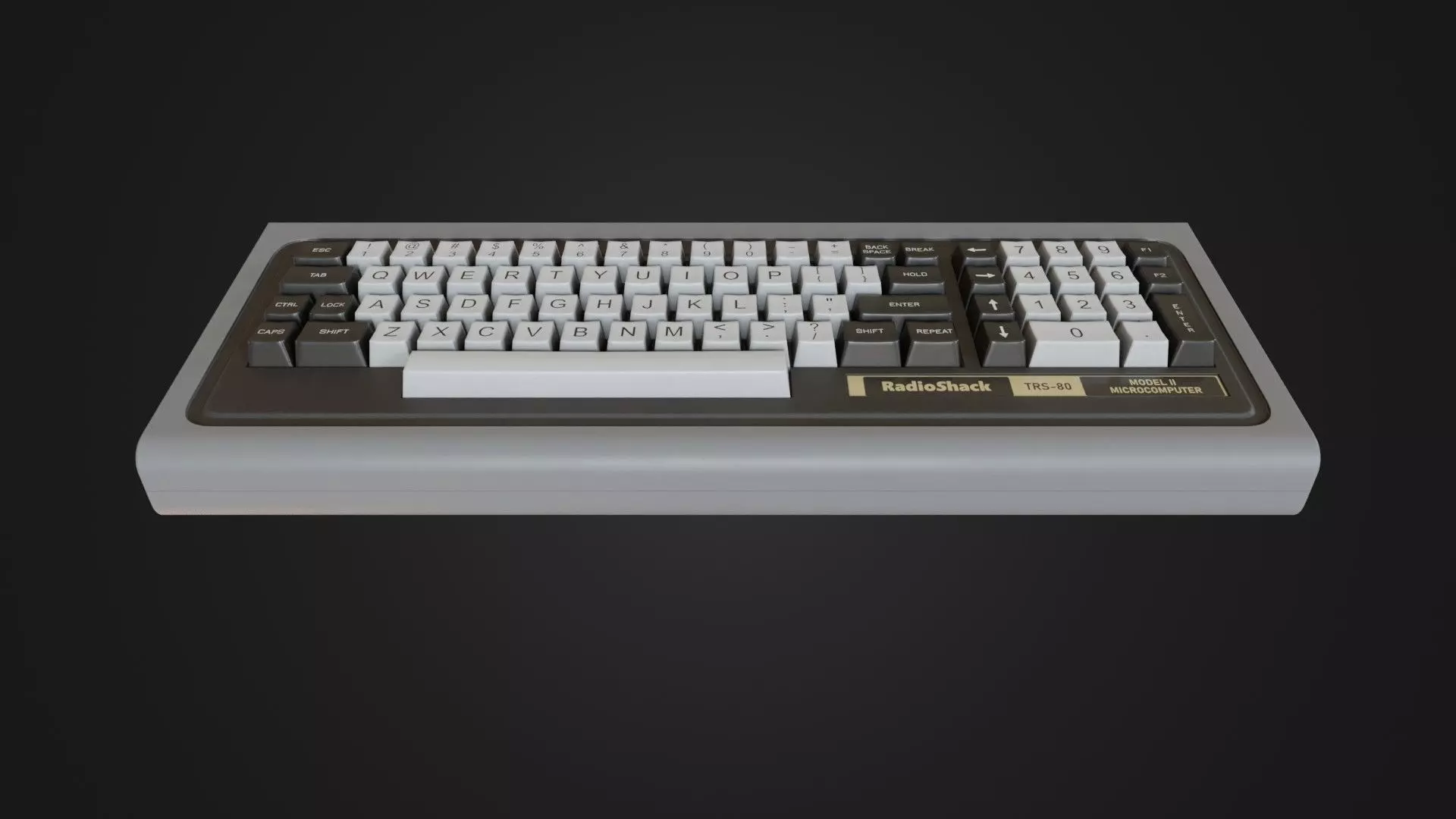 RadioShack TRS-80 Model 1 Low-poly 3D model_0