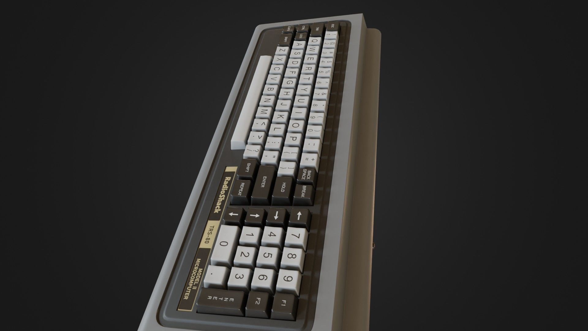 RadioShack TRS-80 Model 1 Low-poly 3D model_31