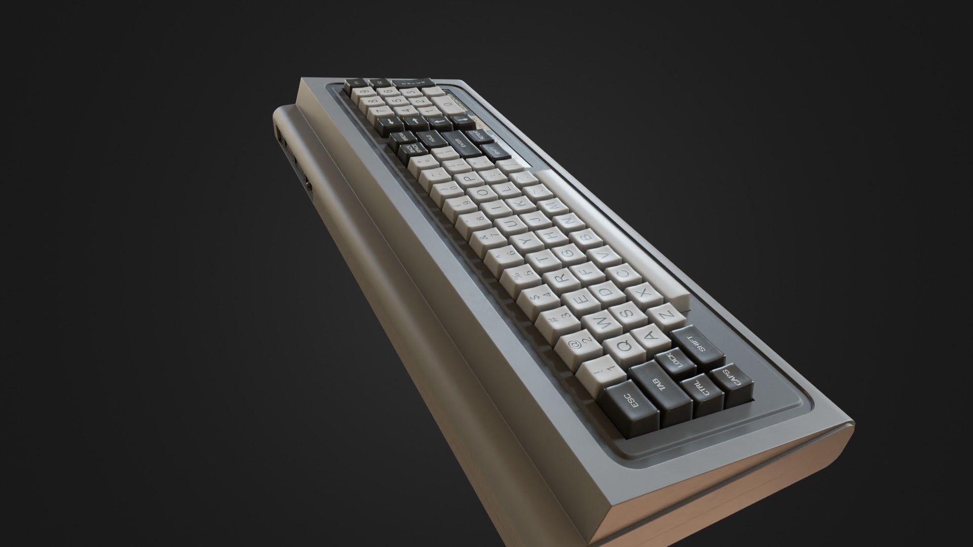 RadioShack TRS-80 Model 1 Low-poly 3D model_15