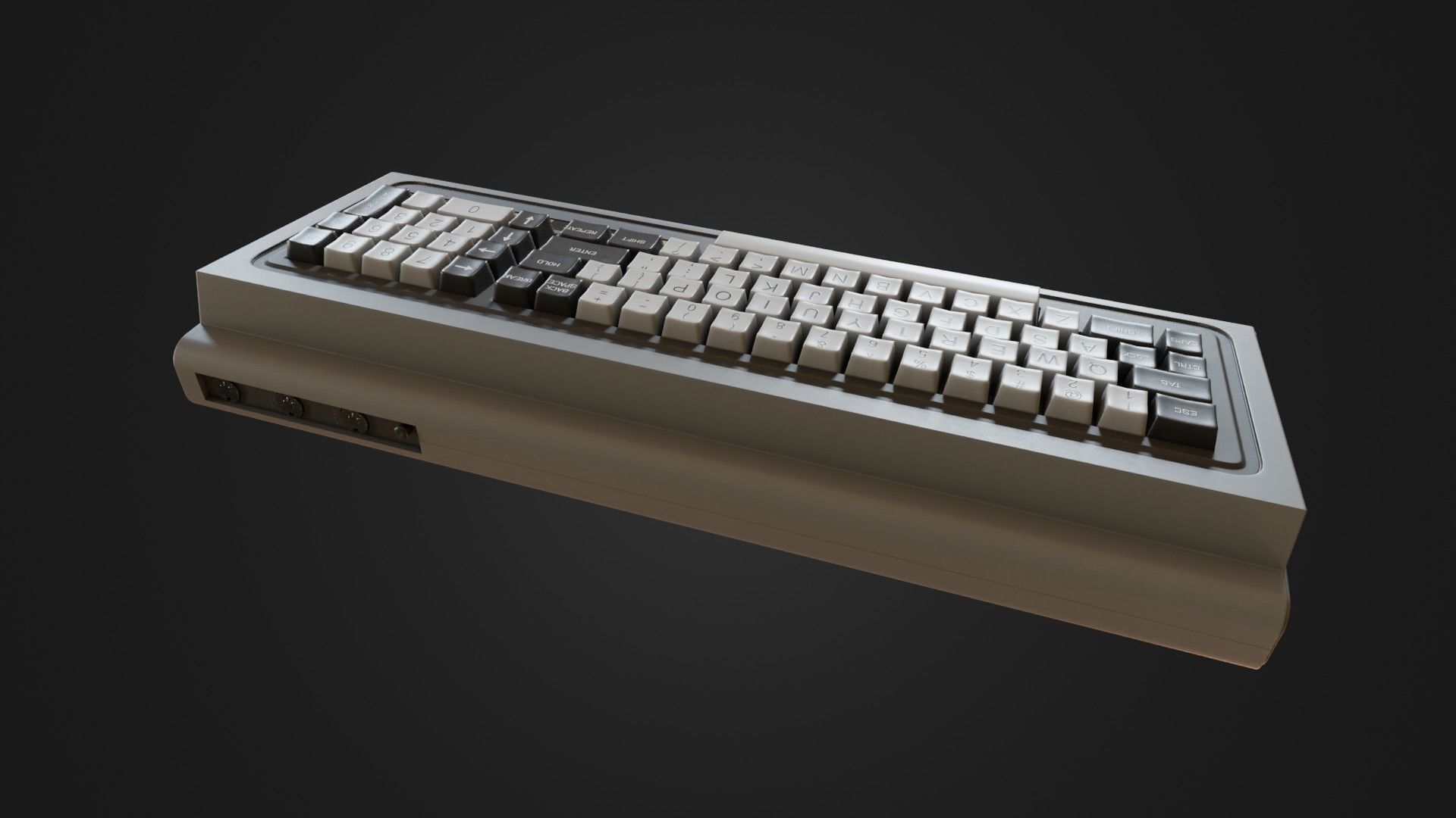 RadioShack TRS-80 Model 1 Low-poly 3D model_20