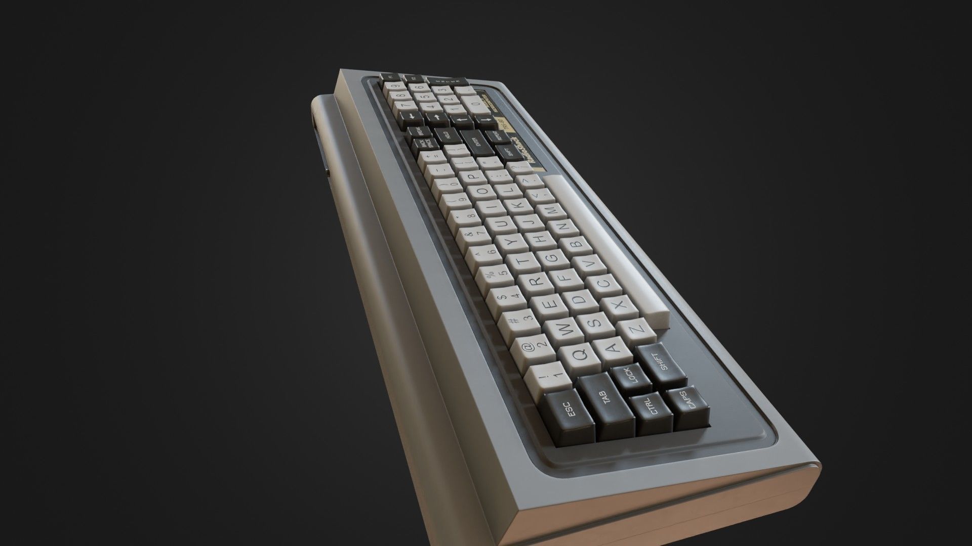 RadioShack TRS-80 Model 1 Low-poly 3D model_14