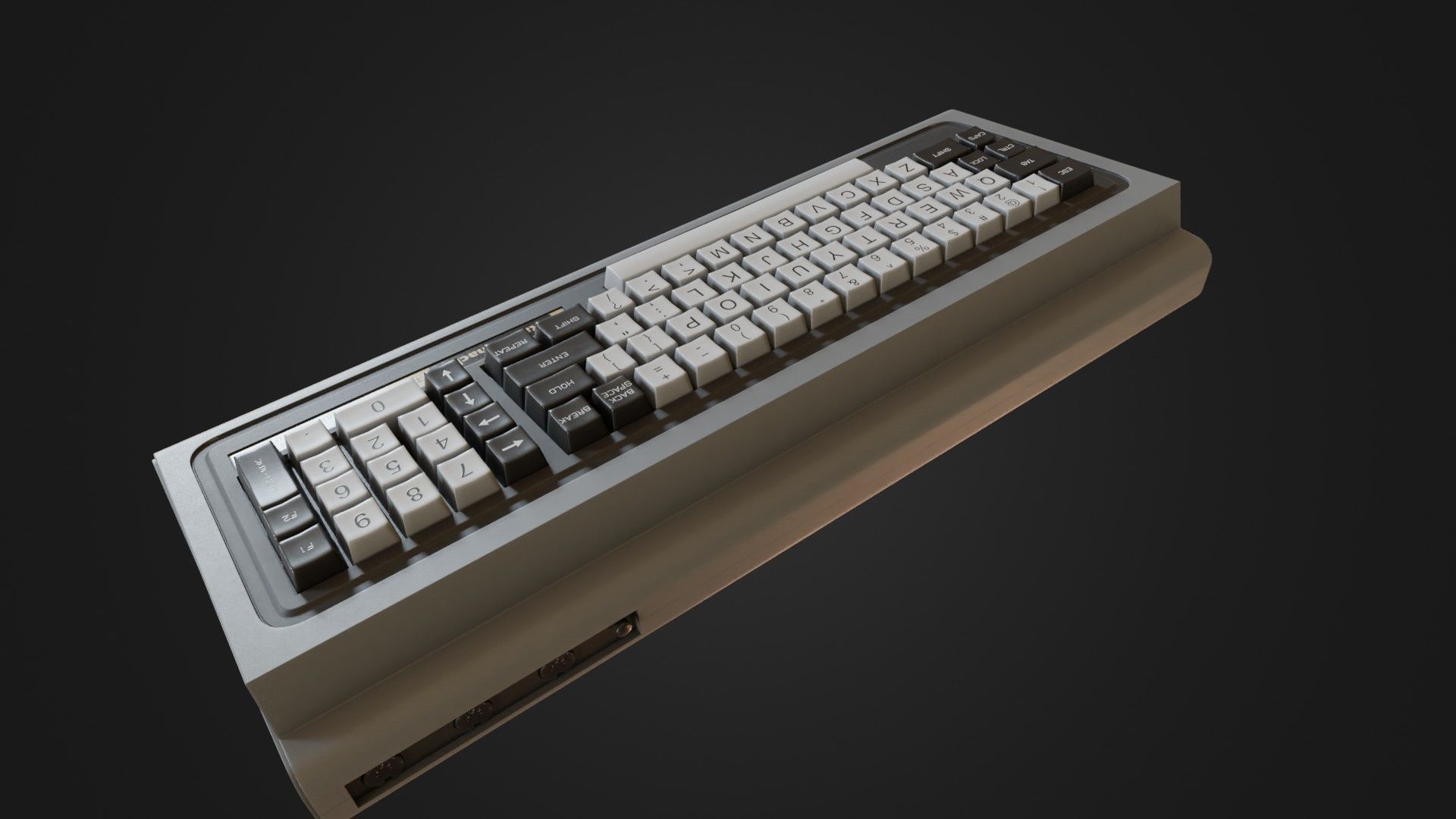 RadioShack TRS-80 Model 1 Low-poly 3D model_26