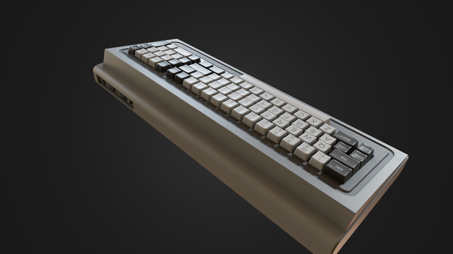 RadioShack TRS-80 Model 1 Low-poly 3D model_17