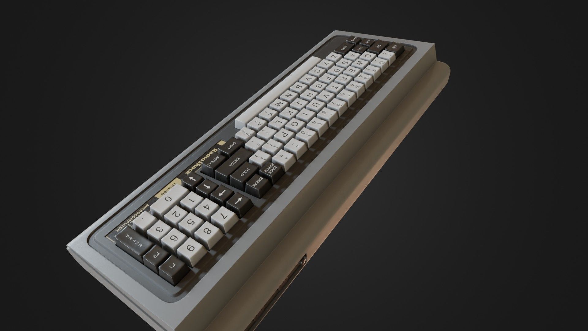 RadioShack TRS-80 Model 1 Low-poly 3D model_28