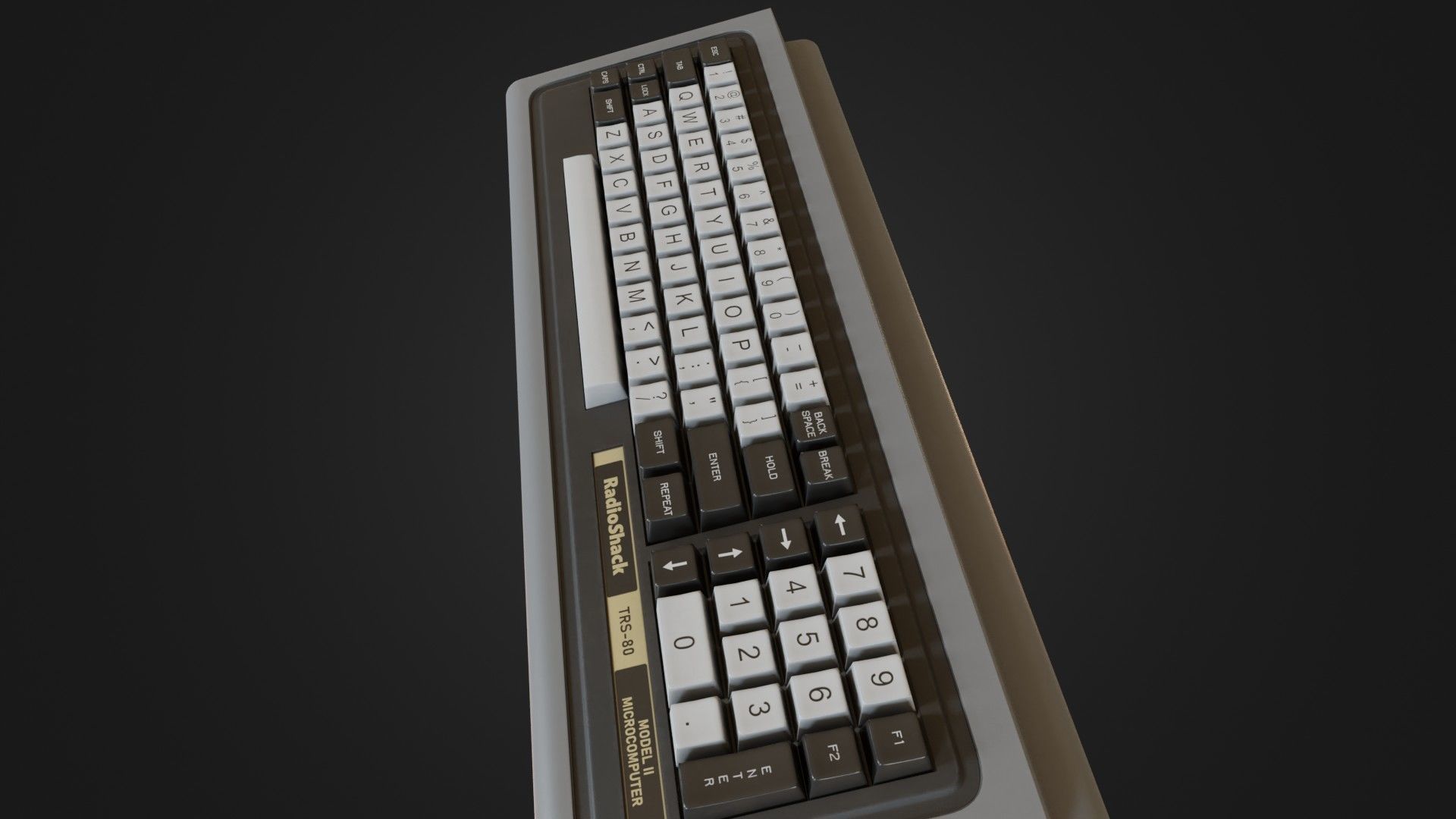 RadioShack TRS-80 Model 1 Low-poly 3D model_33