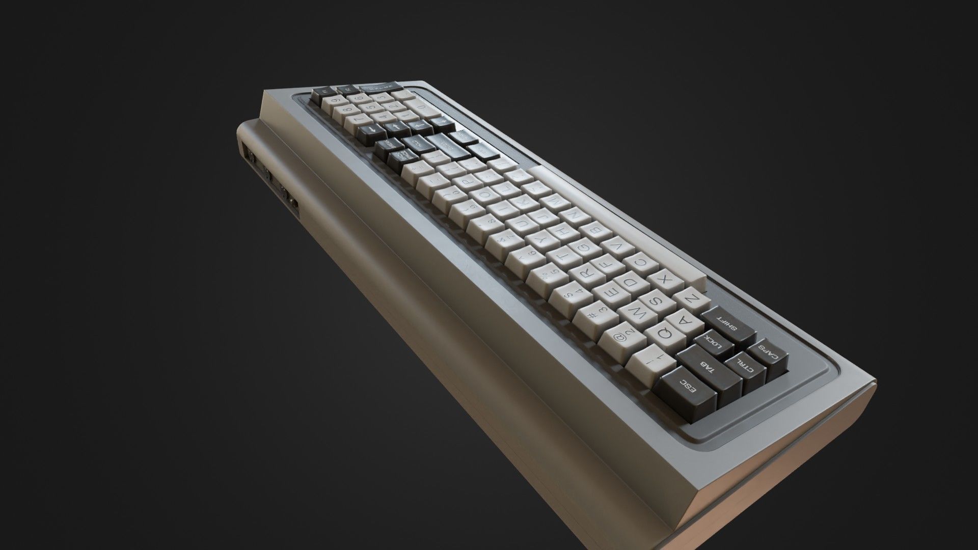 RadioShack TRS-80 Model 1 Low-poly 3D model_16