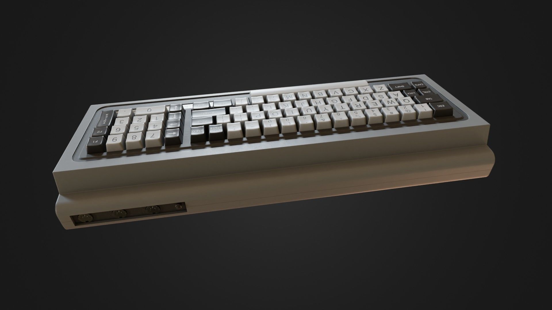 RadioShack TRS-80 Model 1 Low-poly 3D model_23