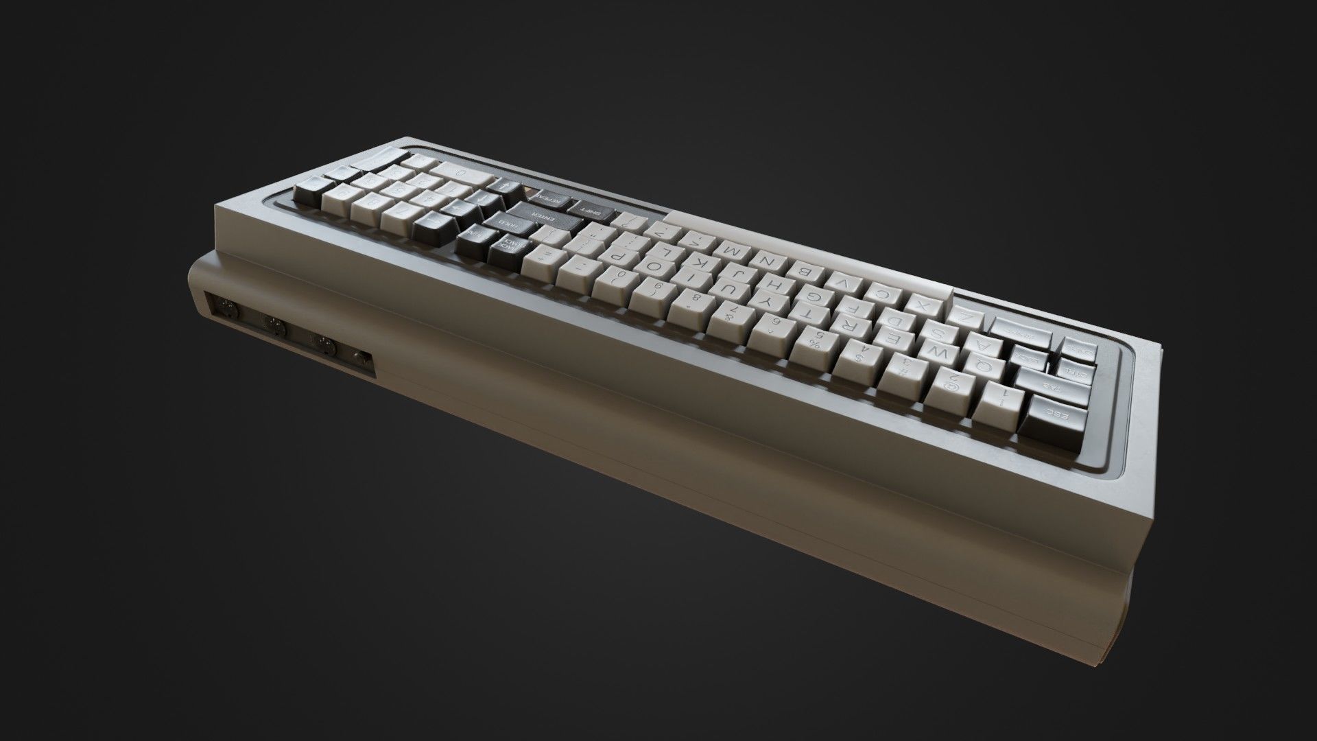 RadioShack TRS-80 Model 1 Low-poly 3D model_19